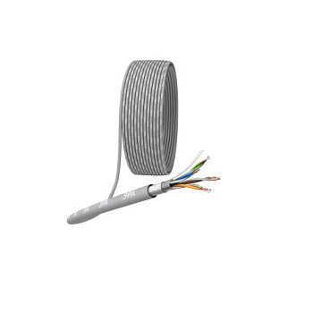 Кабель витая пара F/UTP кат.5E 4х2х24AWG solid CCA PVC Simple сер. (м) FL-4-PVC-A Эра 
