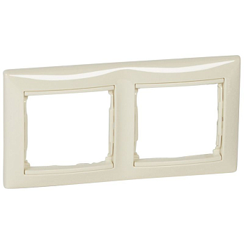Рамка 2-м СП Valena IP20 горизонт. сл. кость (DIY-упак.) IEK 