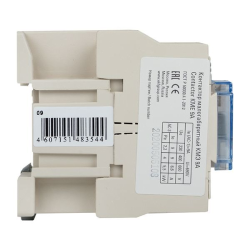 Контактор КМЭ-1 9А кат. 230В AC 1НО EKF 