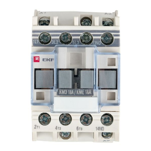 Контактор КМЭ-1 18А кат. 230В AC 1НО EKF 