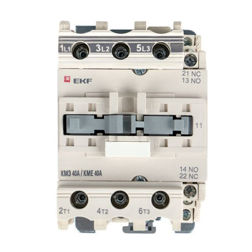 Контактор КМЭ-3 40А кат. 230В AC 1НО+1НЗ EKF 