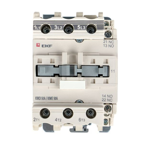 Контактор КМЭ-3 50А кат. 230В AC 1НО+1НЗ EKF 