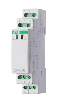 Реле температурное CR-810 (с внешн. термист. датчиками DIN-рейка 230В 16А 1перекл.) F&F 