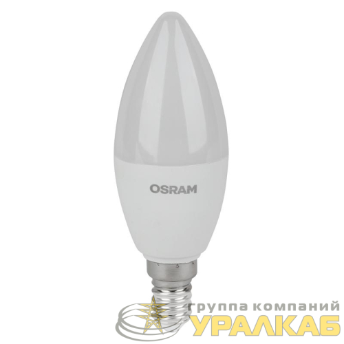Лампа светодиодная LED Value LVCLB60 7SW/830 свеча матовая E14 230В 2х5 RU (уп.5шт) OSRAM 