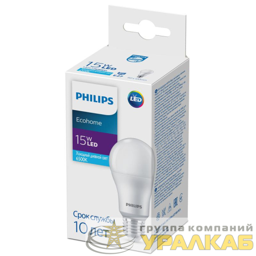 Лампа светодиодная Ecohome LED Bulb 15Вт 1450лм E27 865 RCA Philips 