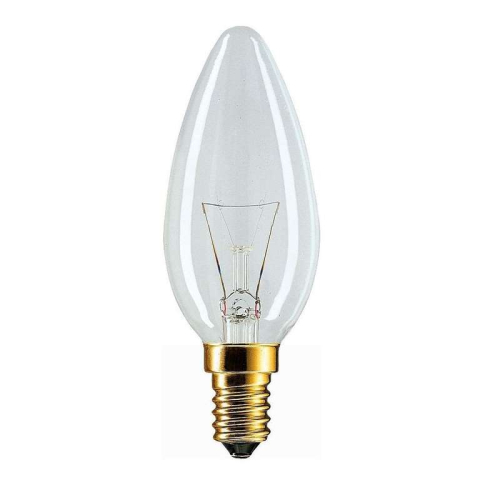 Лампа накаливания Stan 60Вт E14 230В B35 CL 1CT/10X10 Philips 