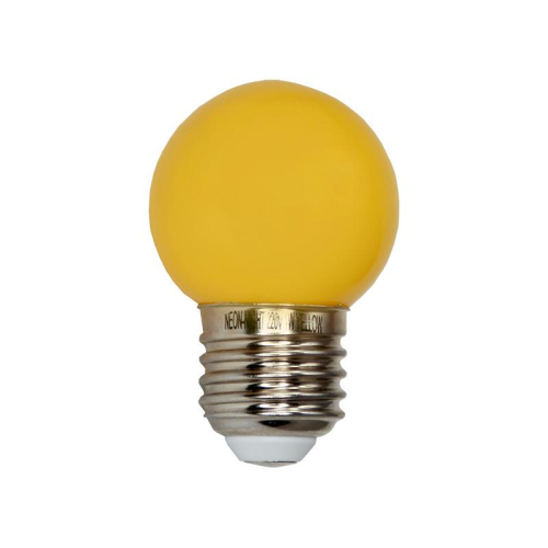 Лампа светодиодная 1Вт шар d45 5LED желт. E27 Neon-Night 
