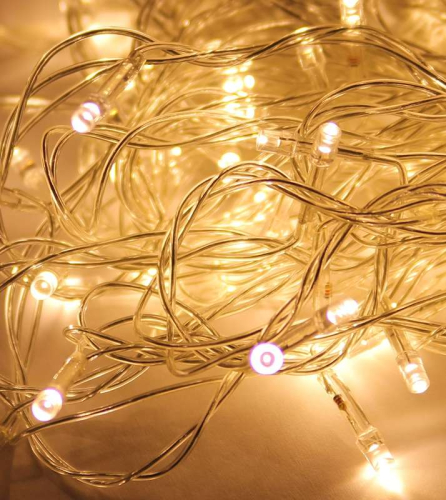 Гирлянда светодиодная 50LED провод 6.5м 8 режимов мигания Космос 