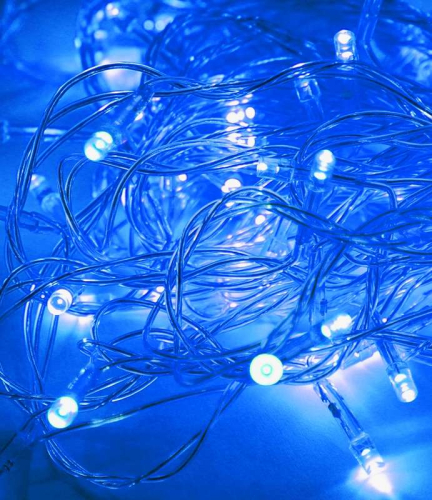 Гирлянда светодиодная 50LED провод 6.5м 8 режимов мигания Космос 