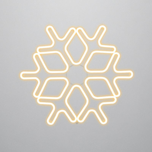 Фигура "Снежинка" 60х60см 720LED тепл. бел. 42Вт IP65 гибкий неон Neon-Night 