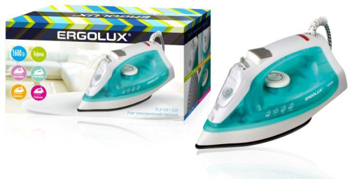Утюг паровой ELX-SI01-C40 электр. 1600Вт 220-240В тефлон аквамарин Ergolux 