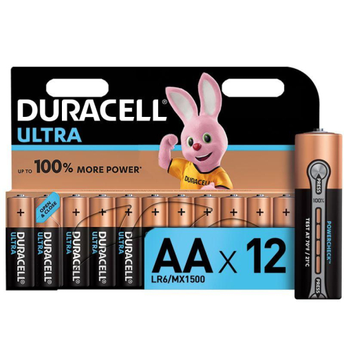 Элемент питания алкалиновый AA/LR6-12BL Ultra Power (блист.12шт) Duracell 