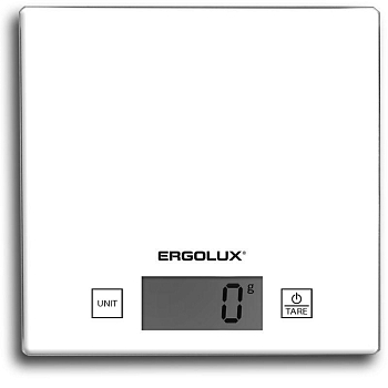 Весы кухонные ELX-SK01-С01 до 5кг 150х150мм бел. Ergolux 