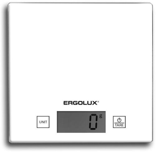 Весы кухонные ELX-SK01-С01 до 5кг 150х150мм бел. Ergolux 