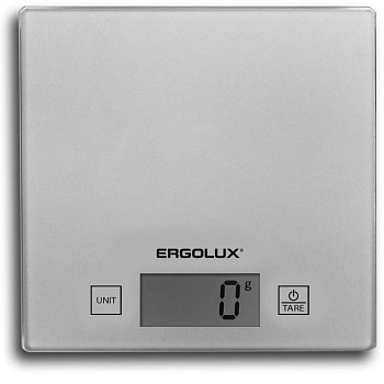 Весы кухонные ELX-SK01-С03 до 5кг 150х150мм сер. Ergolux 