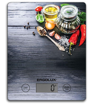 Весы кухонные ELX-SK02-С02 до 5кг 195х142мм черн. специи Ergolux 