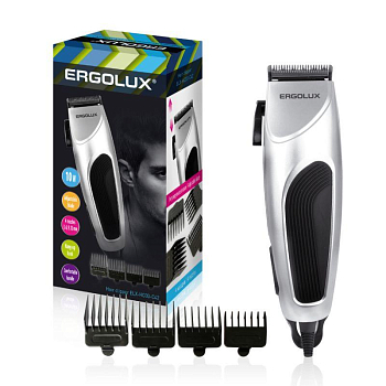 Машинка для стрижки волос ELX-HC03-C42 10Вт 220-240В серебр. Ergolux 