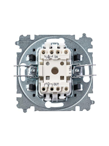 Выключатель 1-кл. СП Levit IP20 бел./ледяной ABB 