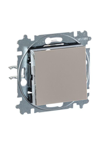 Выключатель 1-кл. СП Levit IP20 кофе макиато/бел. ABB 