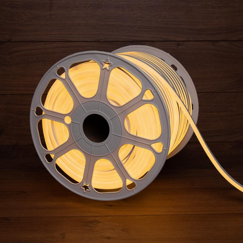 Шнур светодиодный гибкий неон LED SMD 8х16мм 120LED/м теп. бел. (уп.100м) Neon-Night 