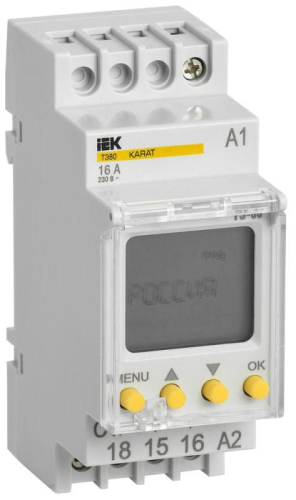 Таймер цифровой ТЭ80 16А 230В на DIN-рейку KARAT IEK 