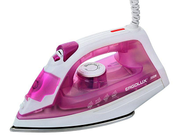 Утюг паровой ELX-SI05-C39 2000Вт электр. 220-240В тефлон фиол./бел. Ergolux 
