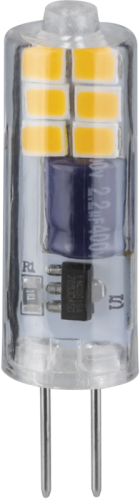 Лампа светодиодная 80 246 NLL-S-G4-2.5-230-4K-NF 2.5Вт капсульная прозрачная 4000К нейтр. бел. G4 190лм 220-240В без пульсаций NAVIGATOR 