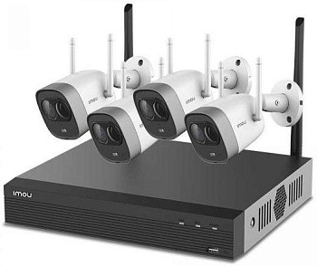 Комплект видеонаблюдения KIT/NVR1104HS-W-S2/4-G26E IMOU 