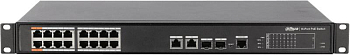 Коммутатор DH-PFS4218-16ET-190 16х100Мбит 2G 16PoE управляемый Dahua 