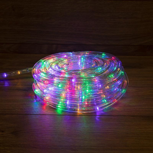Шнур светодиодный Дюралайт фиксинг 2Вт 24LED/м мульти (RYGB) 10м Neon-Night 