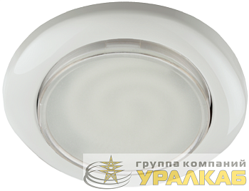 Светильник KL35 WH-10 /1 под лампу Gx53 220В 13Вт бел. (уп.10шт) Эра 