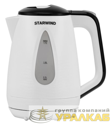 Чайник электрический SKP3213 1.7л 2200Вт бел./черн. (корпус пластик) STARWIND 