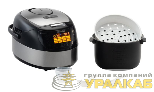 Мультиварка HYMC-1610 5л 850Вт серебр./черн. HYUNDAI 