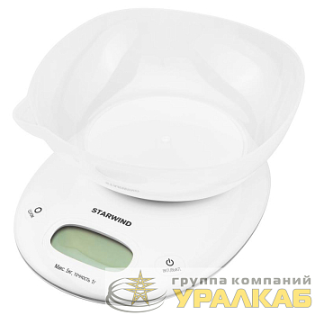 Весы кухонные электронные SSK4171 макс.вес:5кг бел. STARWIND 