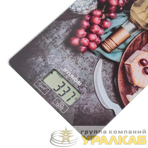 Весы кухонные электронные HYS-KG221 макс.вес 5кг рисунок HYUNDAI 
