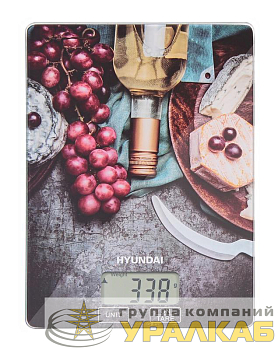 Весы кухонные электронные HYS-KG221 макс.вес 5кг рисунок HYUNDAI 
