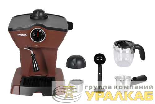 Кофеварка эспрессо HEM-2311 800Вт корич. HYUNDAI 