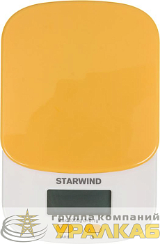 Весы кухонные электронные SSK2158 макс.вес:2кг оранж. STARWIND 
