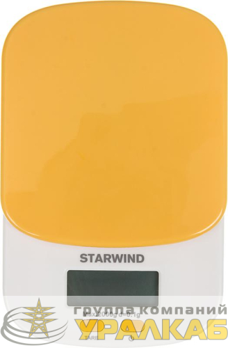 Весы кухонные электронные SSK2158 макс.вес:2кг оранж. STARWIND 