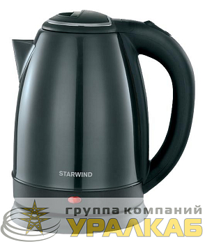 Чайник 1.8л. 1800Вт (нерж. сталь/пластик) черн. SKS2051 STARWIND 