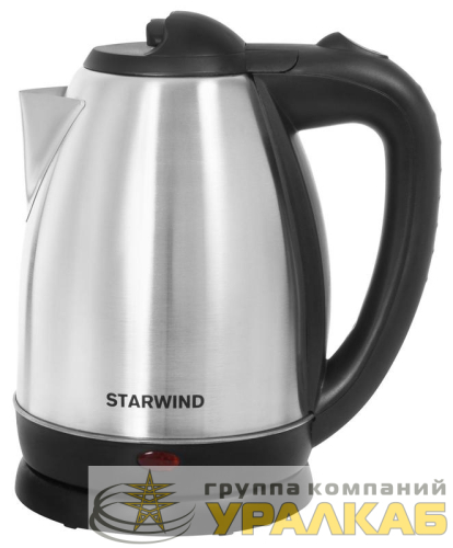 Чайник 1.8л. 2200Вт (нерж. сталь/пластик) серебр./черн. SKS2770 STARWIND 