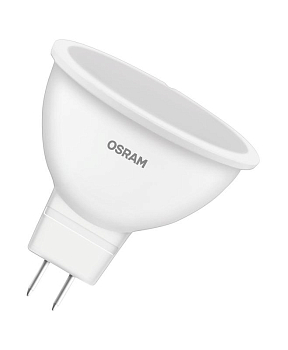 Лампа светодиодная LED STAR MR16 5.2W/830 (замена 60Вт) 5.2Вт пласт. 3000К тепл. бел. GU5.3 500лм 110 град. 220-240В OSRAM 