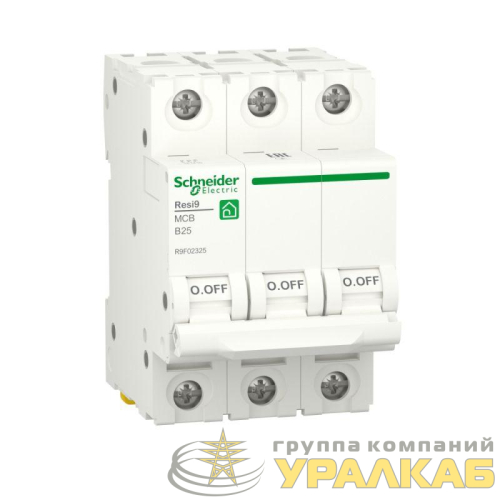 Выключатель автоматический модульный 3п B 25А Resi9 6000А SchE 