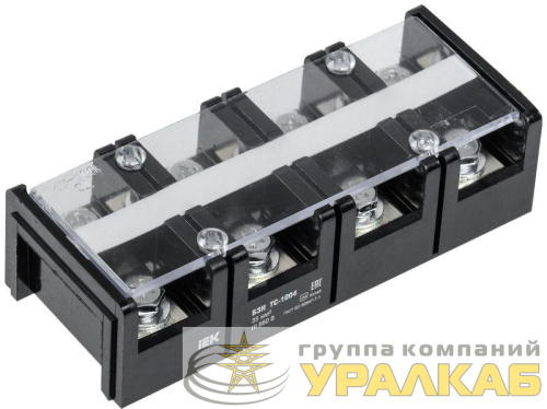 Блок зажимов БЗН ТС-1004 35кв.мм 100A 4 пары IEK 