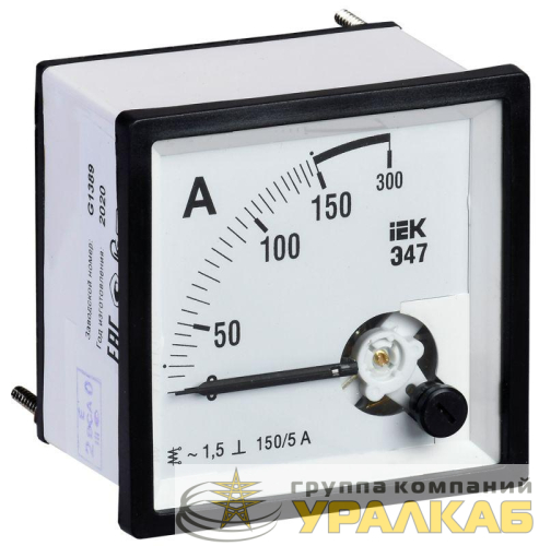 Амперметр Э47 96х96мм 150/5А кл. точн. 1.5 IEK 