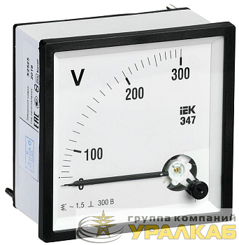 Вольтметр Э47 72х72мм 300В кл. точн. 1.5 IEK 