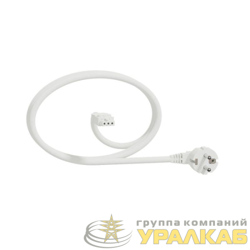 Кабель Unica System+ 10м 1.5кв.мм прямой бел. SchE 