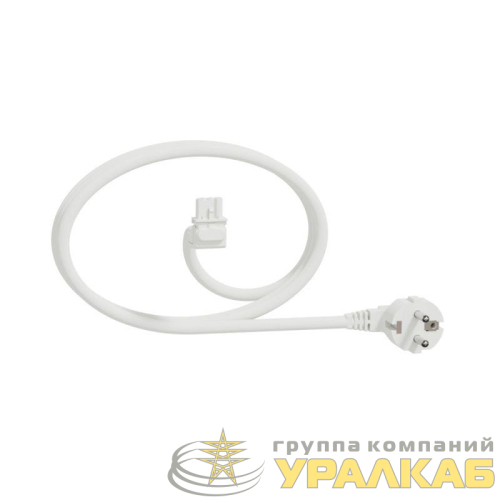 Кабель Unica System+ 3м 1.5кв.мм угловой бел. SchE 