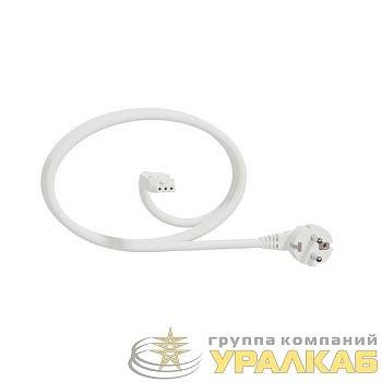 Кабель Unica System+ 6м 1.5кв.мм прямой бел. SchE 