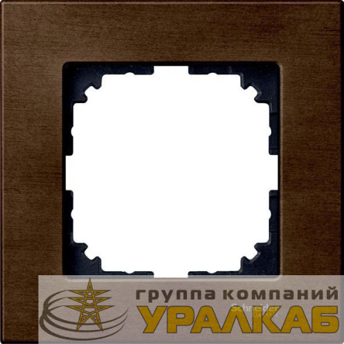 Рамка 1-м Merten деревян. орех SchE 